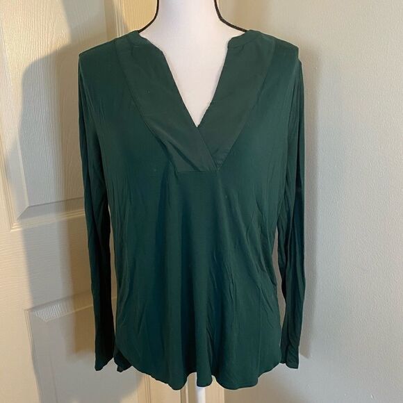 White House Black Market Tops - White House Black Market, emerald green blouse